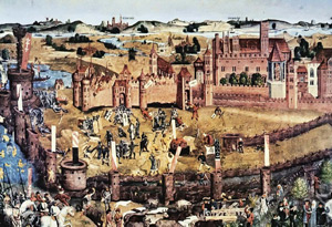 Oblężenie Malborka podczas <br />wojny trzynastoletniej, obraz z 1481 r.